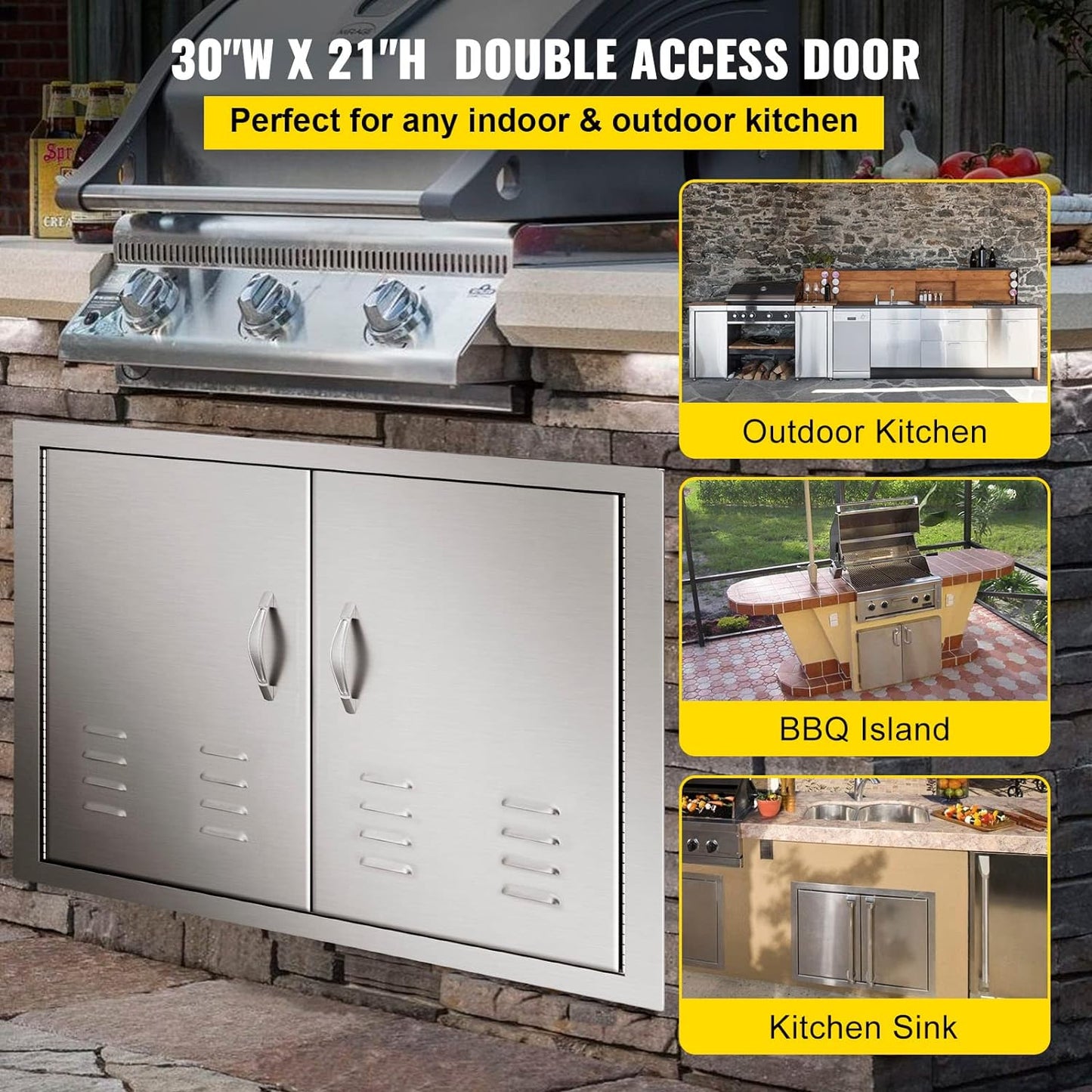 Natural Gas Outlaw Drop-In Grill Head in Stainless Steel